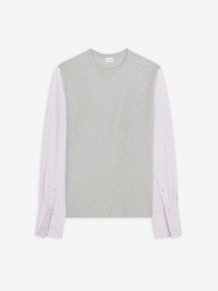 Women Dries Van Noten Tshirts and Sweatshirts Contrast Sleeves Tshirt