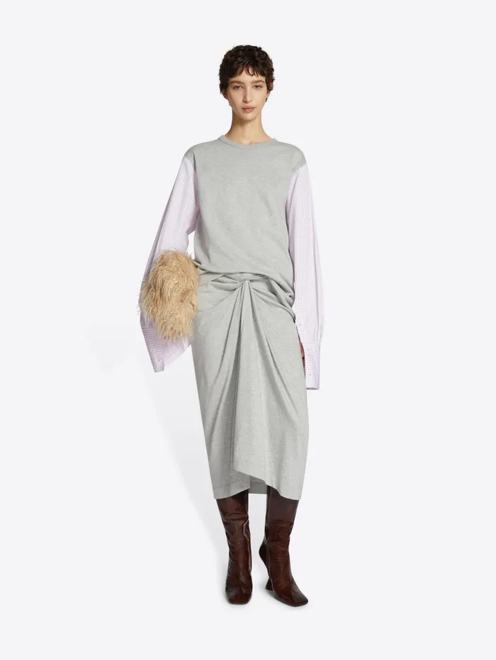 Women Dries Van Noten Tshirts and Sweatshirts Contrast Sleeves Tshirt