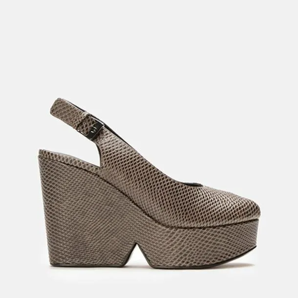 Women DYLAN Snakeeffect Stone Clergerie Wedges