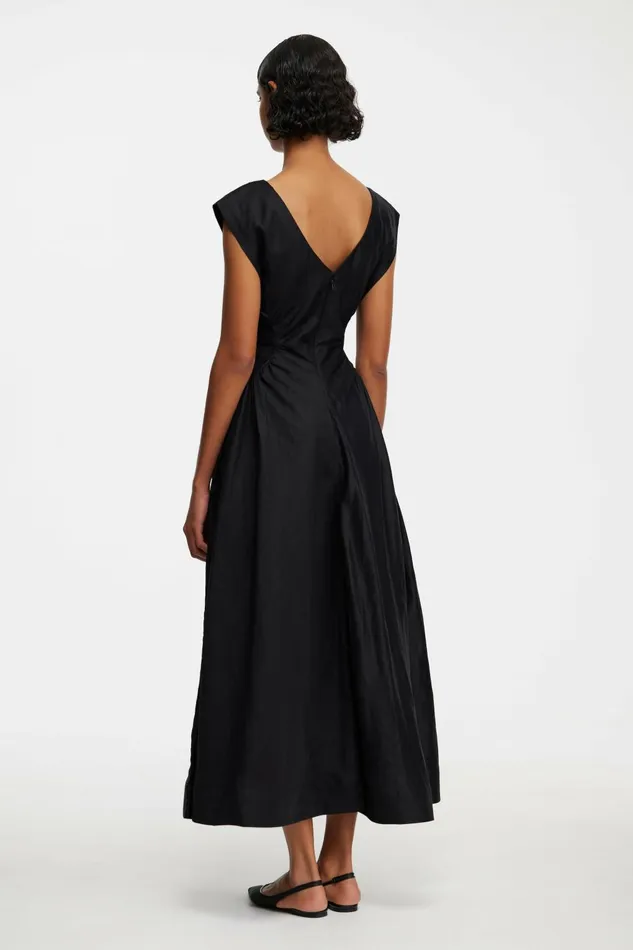 Women EMERY MIDI DRESS Black Acler Midi Dresses