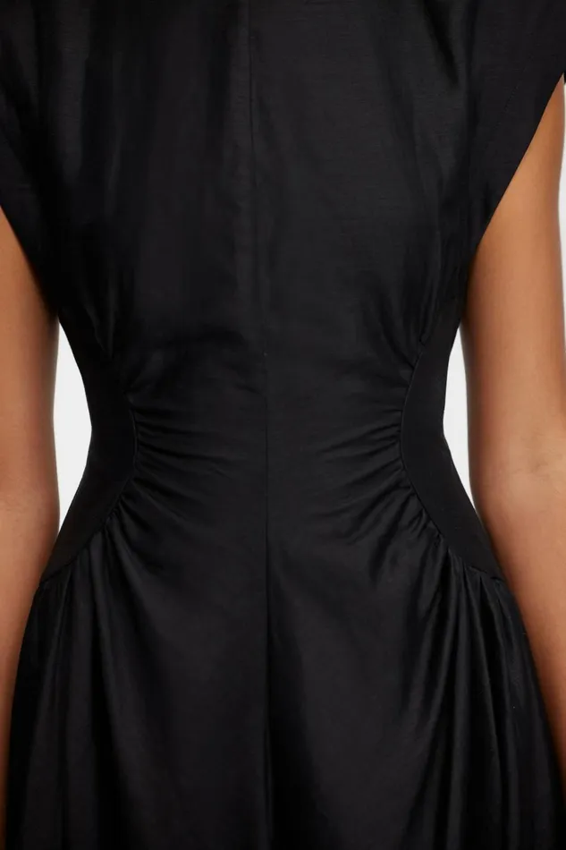 Women EMERY MIDI DRESS Black Acler Midi Dresses