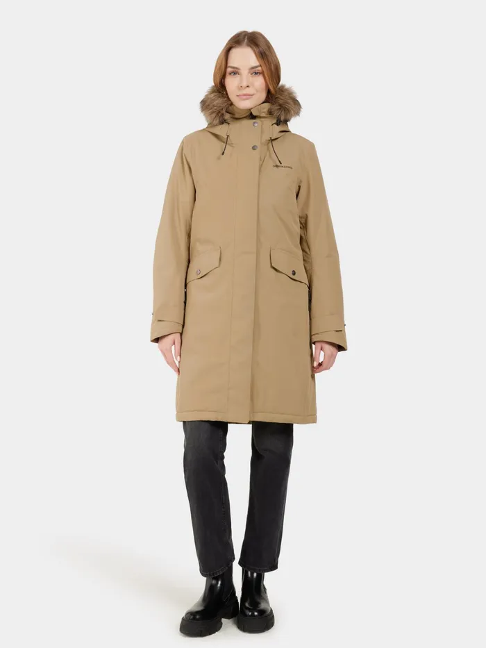 Women Erika Parka Wood Didriksons Autumn Jackets