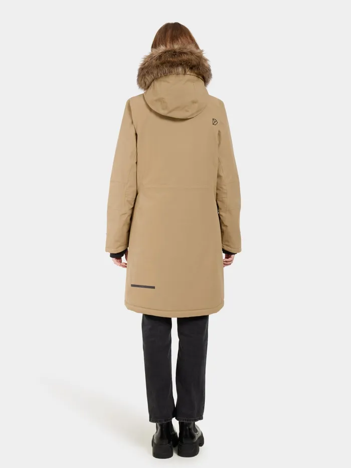 Women Erika Parka Wood Didriksons Autumn Jackets