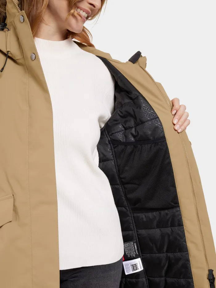 Women Erika Parka Wood Didriksons Autumn Jackets