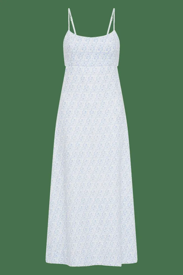 Women Faithfull The Brand Dresses Antibes Midi Dress Leilani Mid Blue