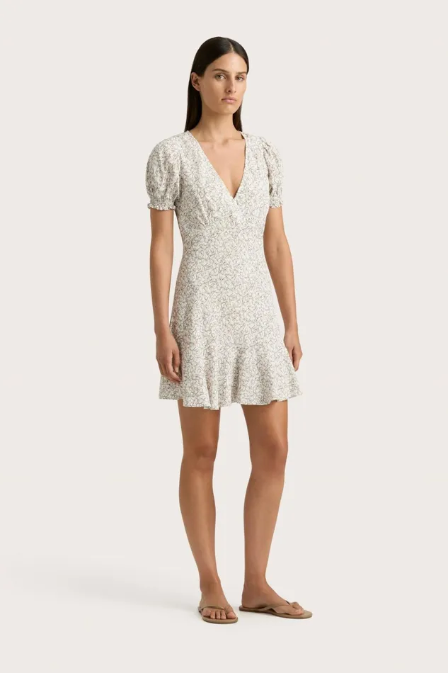 Women Faithfull The Brand Dresses Aurelia Mini Dress Calla Umber