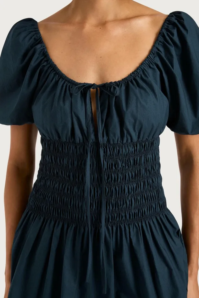 Women Faithfull The Brand Dresses Beatrice Mini Dress Navy