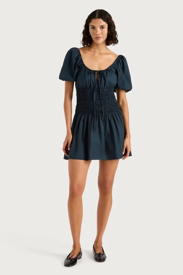 Women Faithfull The Brand Dresses Beatrice Mini Dress Navy