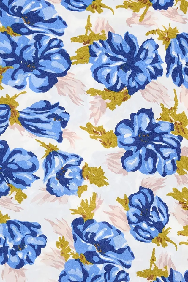 Women Faithfull The Brand Dresses Bellavista Midi Dress Isadora Floral Navy 8211 Faithfull The Brand