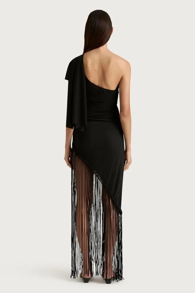 Women Faithfull The Brand Dresses Bijou Asymmetric Dress Black