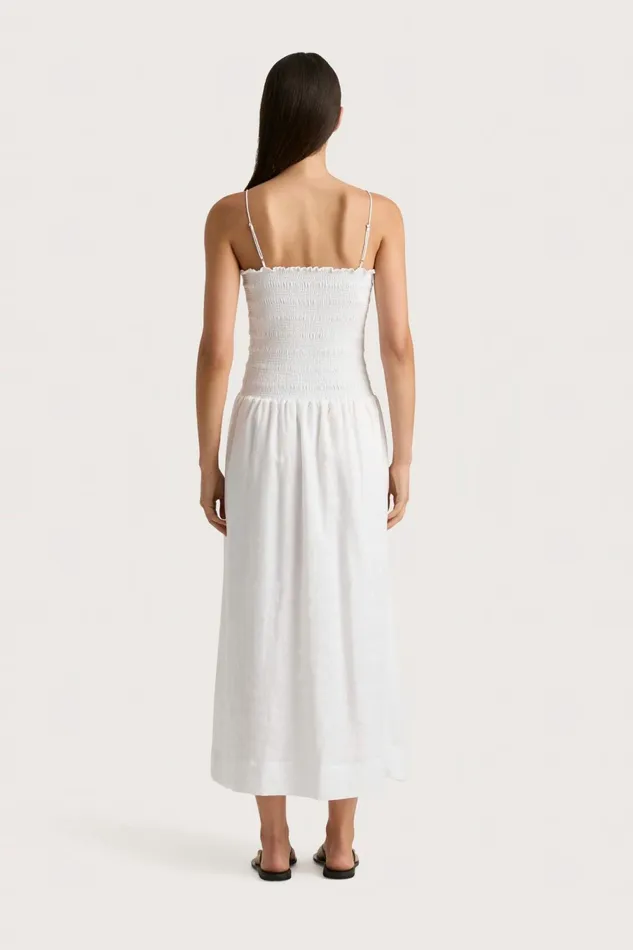 Women Faithfull The Brand Dresses Geriba Midi Dress White