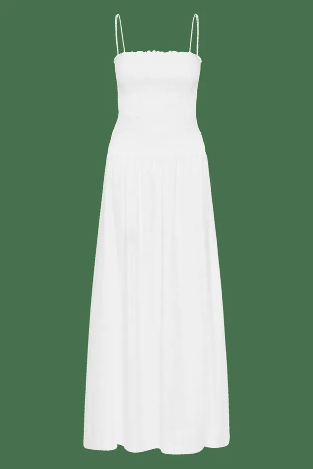 Women Faithfull The Brand Dresses Geriba Midi Dress White