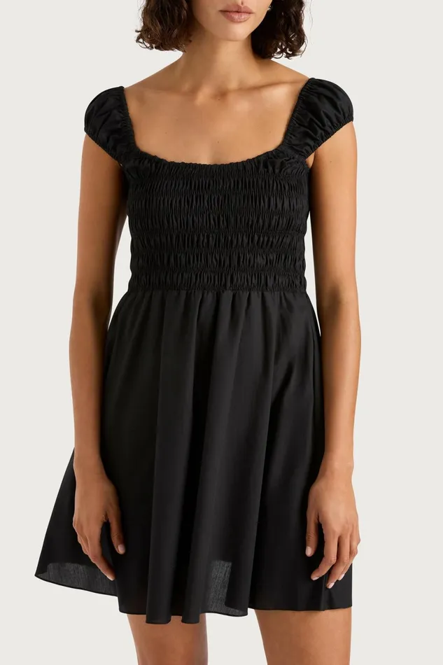 Women Faithfull The Brand Dresses Lene Mini Dress Black