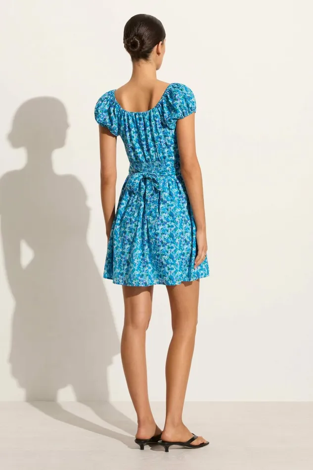 Women Faithfull The Brand Dresses Limone Mini Dress Stellina Floral 8211 Faithfull The Brand