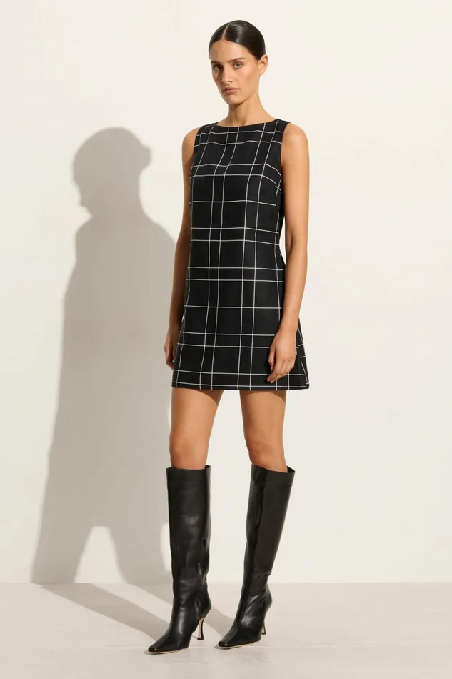Women Faithfull The Brand Dresses Lui Mini Dress Letizia Check Black 8211 Faithfull The Brand Women Faithfull The Brand Dresses Lui Mini Dress Letizia Check Black 8211 Faithfull The Brand