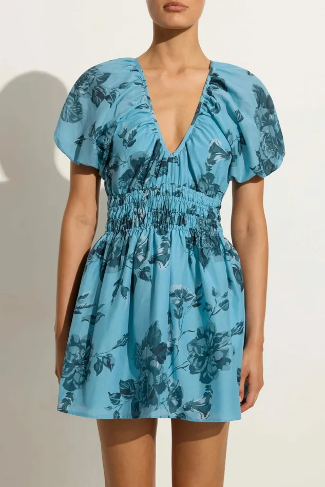 Women Faithfull The Brand Dresses Salone Mini Dress Cierra Floral 8211 Faithfull The Brand