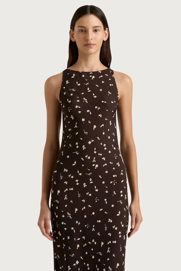 Women Faithfull The Brand Maxi Dresses Silya Maxi Dress Clover Brown