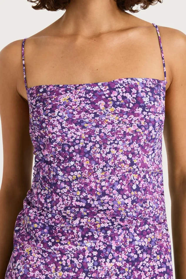 Women Faithfull The Brand Midi Dresses Rosas Midi Dress Meander Micro Purple