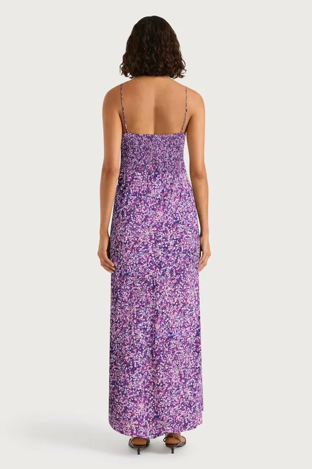 Women Faithfull The Brand Midi Dresses Rosas Midi Dress Meander Micro Purple