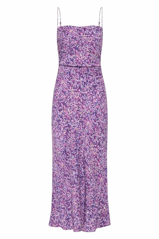 Women Faithfull The Brand Midi Dresses Rosas Midi Dress Meander Micro Purple