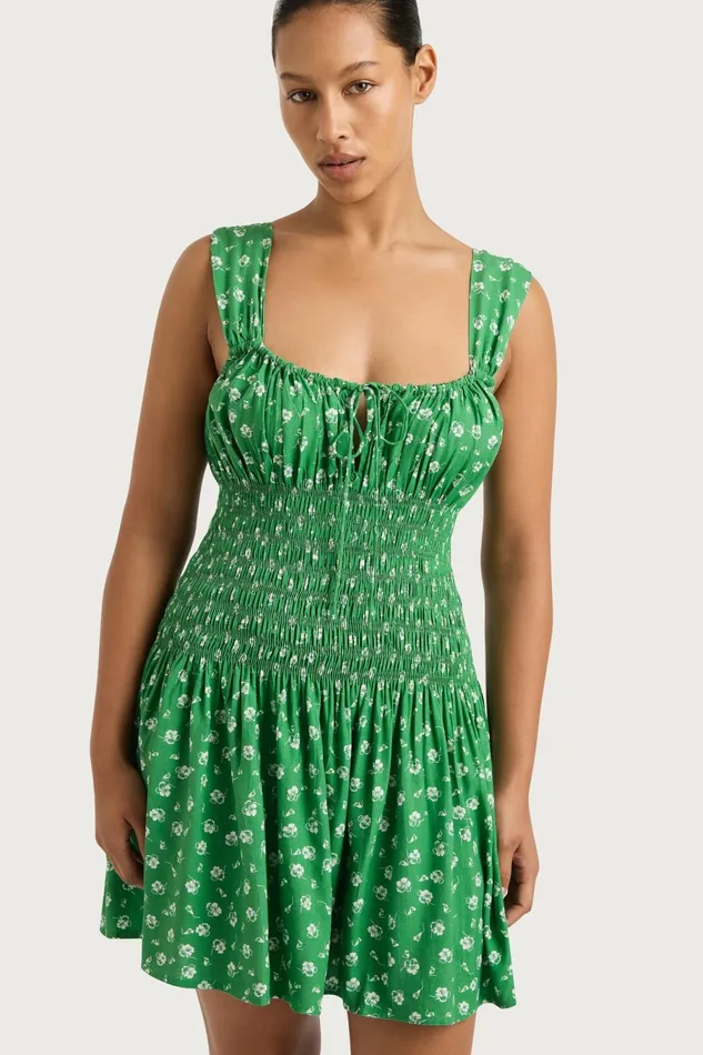 Women Faithfull The Brand Mini Dresses Yerres Mini Dress Green