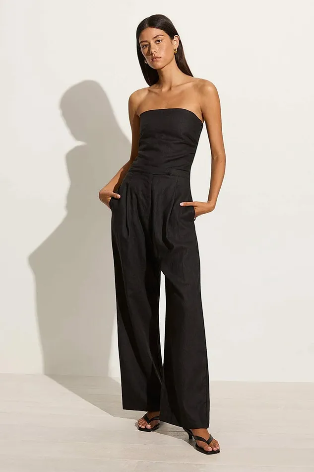 Women Faithfull The Brand Pants Cedros Pant Black 8211 Faithfull The Brand