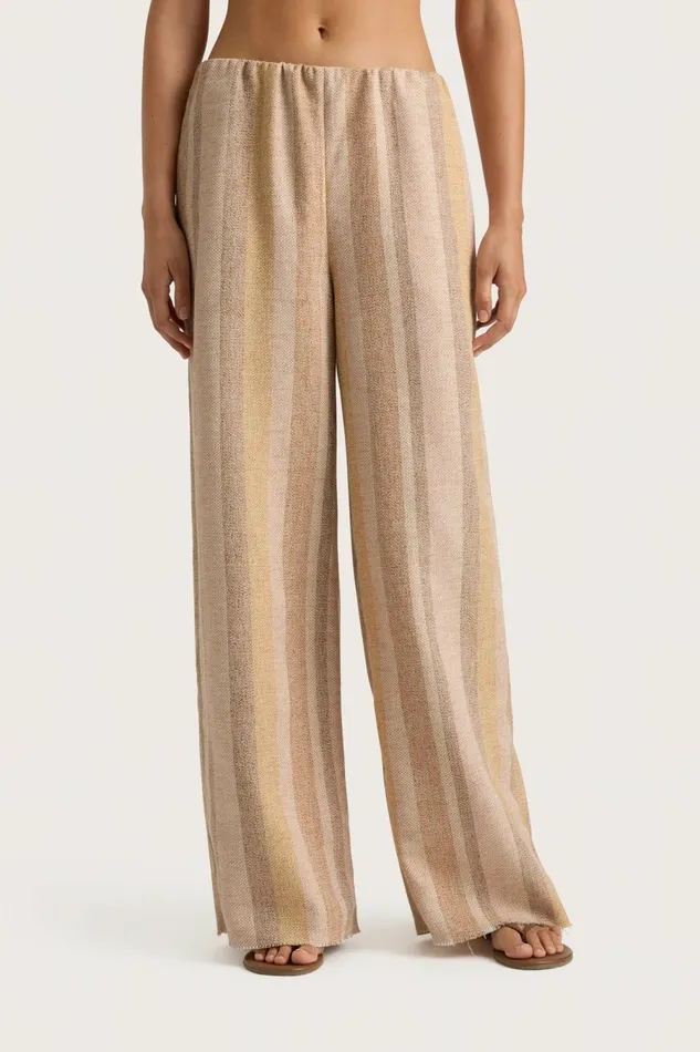 Women Faithfull The Brand Pants Sao Paulo Pant Terracotta Stripe