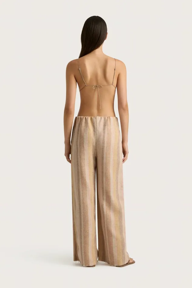 Women Faithfull The Brand Pants Sao Paulo Pant Terracotta Stripe