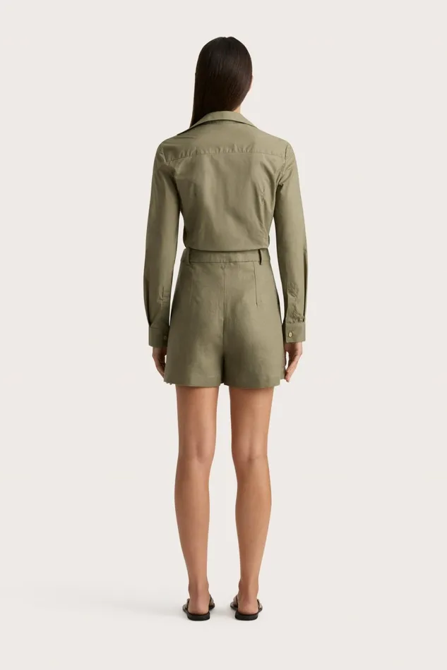 Women Faithfull The Brand Skirts and Shorts Antibes Short Khaki