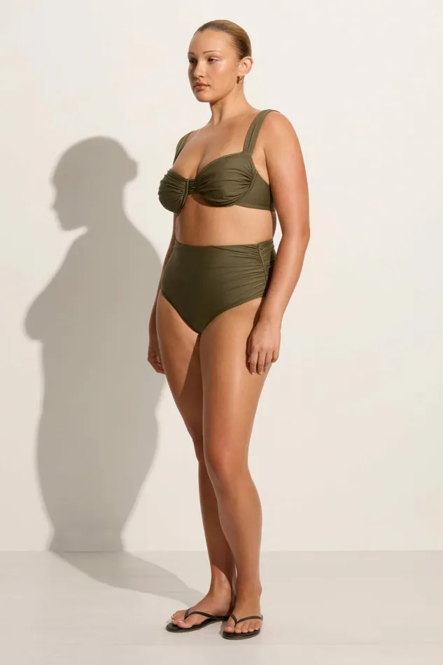 Women Faithfull The Brand Swim Bianca Bikini Bottoms Khaki 8211 Faithfull The Brand
