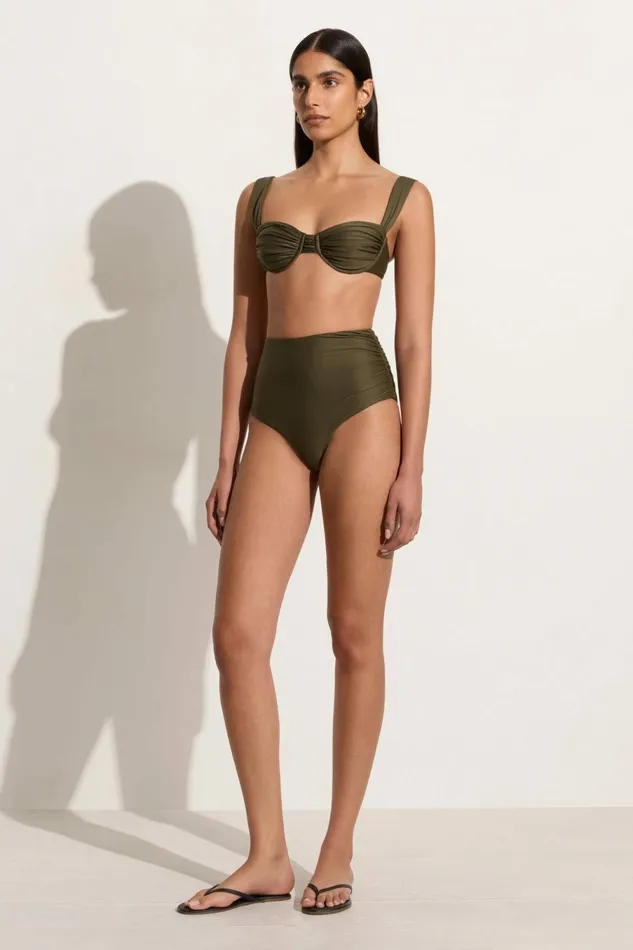 Women Faithfull The Brand Swim Bianca Bikini Bottoms Khaki 8211 Faithfull The Brand