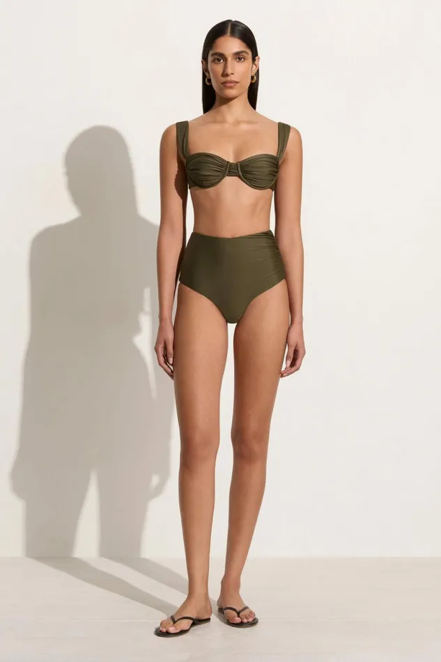 Women Faithfull The Brand Swim Bianca Bikini Bottoms Khaki 8211 Faithfull The Brand