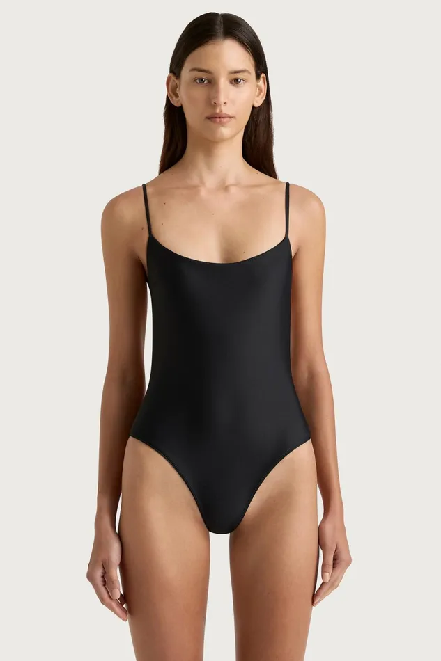 Women Faithfull The Brand Swim Cabo String One Piece Black