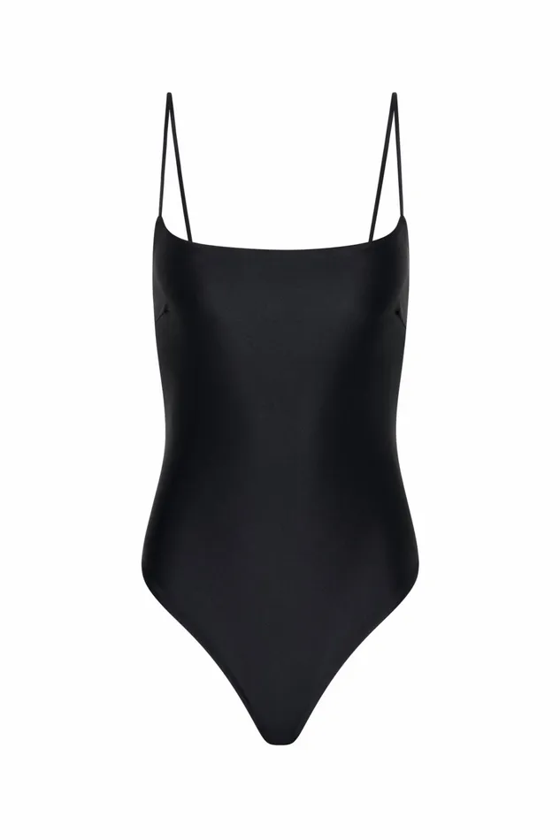Women Faithfull The Brand Swim Cabo String One Piece Black