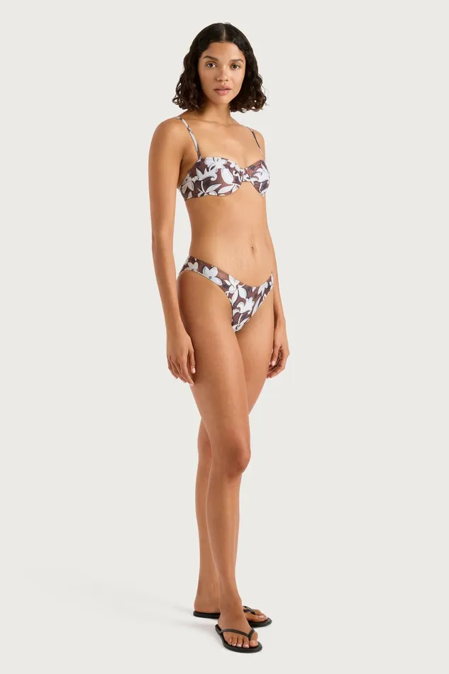 Women Faithfull The Brand Swim Farrah Bikini Top Plumeria
