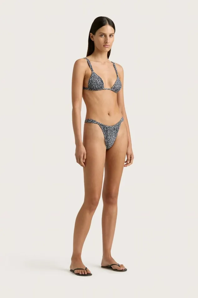 Women Faithfull The Brand Swim Mary Bikini Top Amanylis Charred Navy