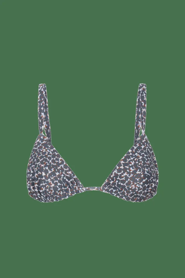 Women Faithfull The Brand Swim Mary Bikini Top Amanylis Charred Navy