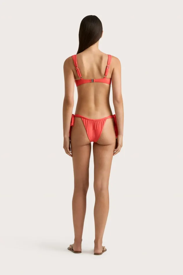 Women Faithfull The Brand Swim Sol Bikini Top Vermillion