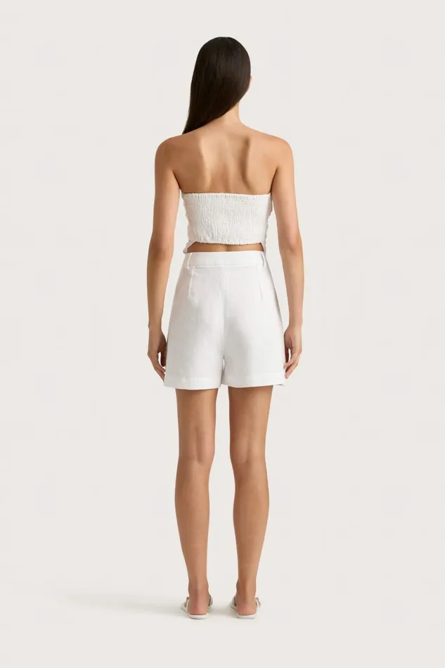 Women Faithfull The Brand Tops Antibes Strapless Top White