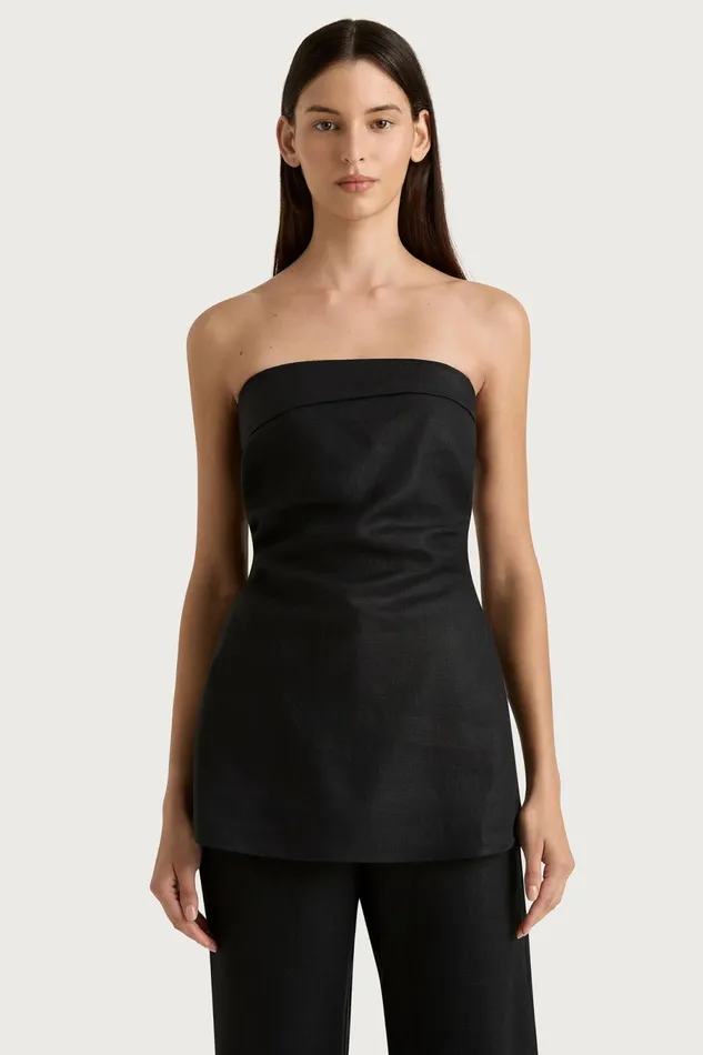 Women Faithfull The Brand Tops Boe Tunic Top Black