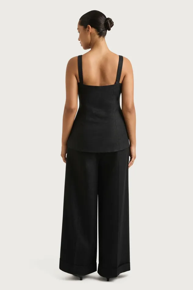 Women Faithfull The Brand Tops Corbiere Vest Black