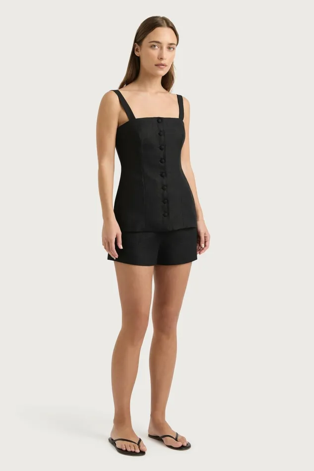 Women Faithfull The Brand Tops Corbiere Vest Black