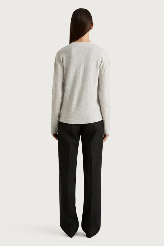 Women Faithfull The Brand Tops Frederikke Cashmere Cardigan Grey Marle