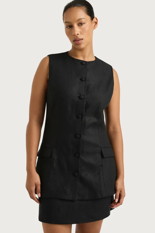 Women Faithfull The Brand Tops Jane Vest Black