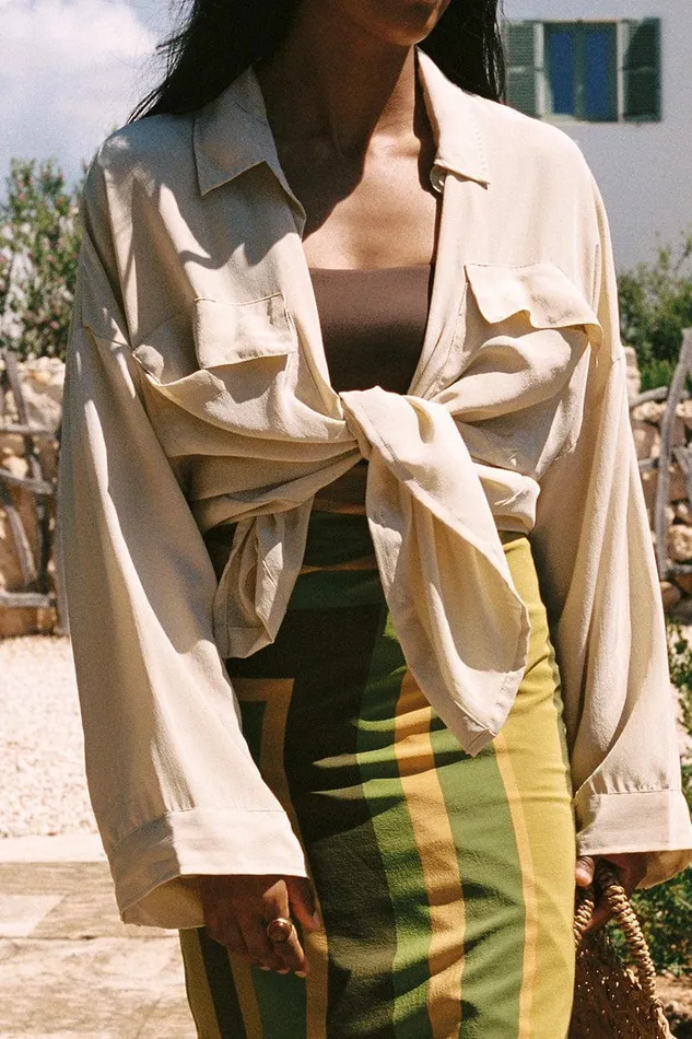Women Faithfull The Brand Tops Martim Shirt Creme 8211 Faithfull The Brand