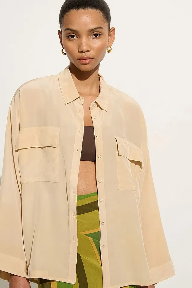 Women Faithfull The Brand Tops Martim Shirt Creme 8211 Faithfull The Brand