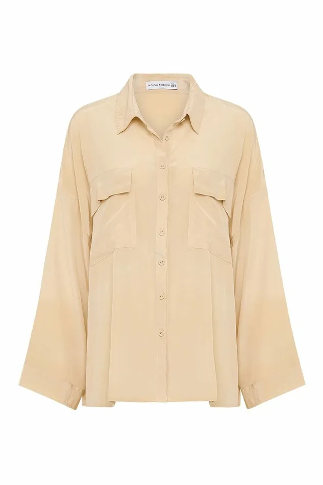 Women Faithfull The Brand Tops Martim Shirt Creme 8211 Faithfull The Brand