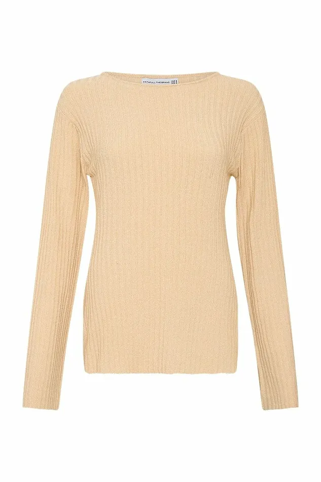 Women Faithfull The Brand Tops Mitras Tunic Top Beige 8211 Faithfull The Brand