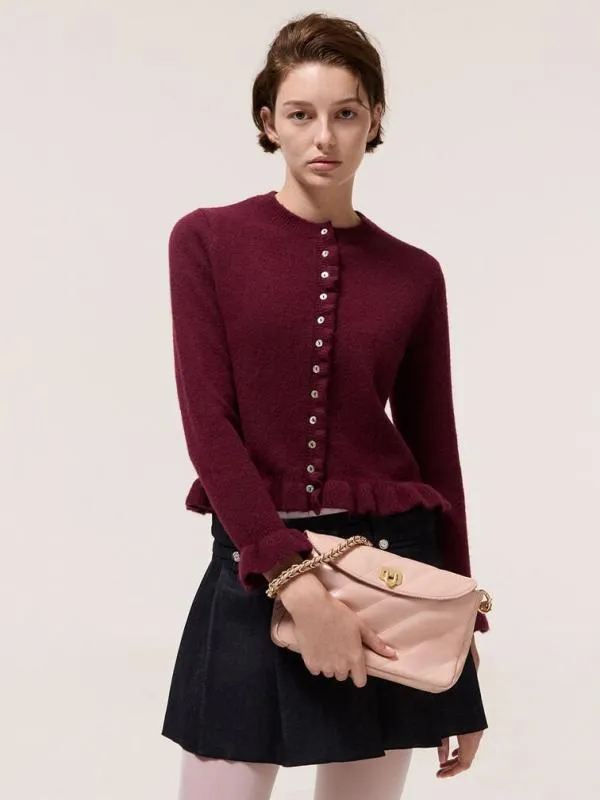 Women Fawn Panelled Front Flap ChainHandle Bag 8211 Light Pink CHARLES and KEITH Shoulder Bags