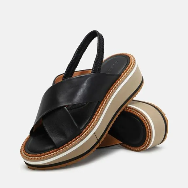 Women FREEDOM Black Clergerie Sandals
